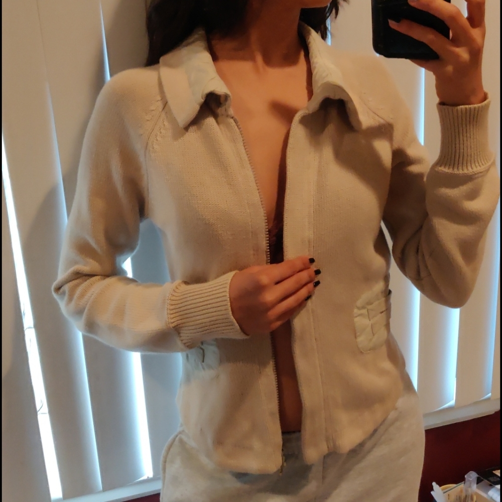 Armani exchange zipper cardigan